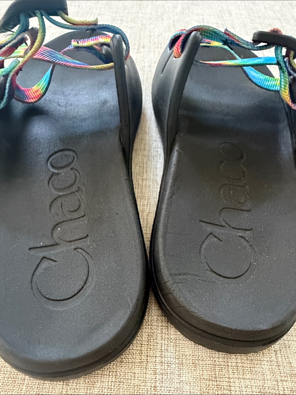 Chacos Chillos Kids Youth Size 3 Tie Dye Sandals Slip on Summer pool beach - Picture 9 of 10